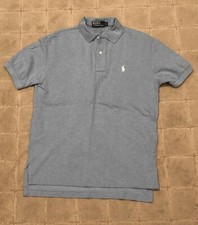 POLO Ralph Lauren Men's Light Blue Short Sleeve Polo Embroidered Small Pre-Owned