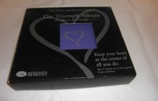 Creative Memories PURPLE 7X7 Album w Silver Foil TRIUMPH HEART Album