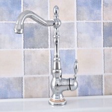 Polished Chrome Kitchen Wet Bar Bathroom Vessel Sink Faucet Mixer Tap esf678