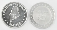 Vintage Maine Shell's Coin Game Token Collectable Memorabilia Trip 1968-1969 