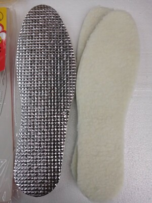 Heat Reflective Insole Comfort Shoe Insoles Ready Cut 2-Pair Pack Of Heat Reflecting Foil ...