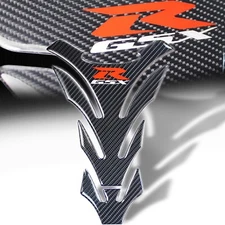 Genuine Real Carbon Fiber Customize Fuel/Gas Tank Pad Decal/Logo Kit GSXR Gixxer