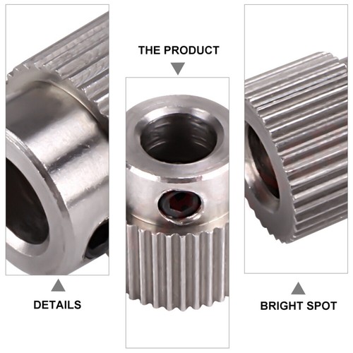 15 Pcs Extruder Kit Vorschubrad Extrudergetriebe Extruderradgetriebe - Photo 5/12