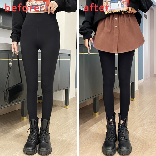 Lady Elastic Waist Fake Hem Shirt Extenders Mini Skirt Fake Top Lower Sweep Cute