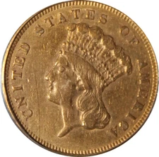 1856-S XF40 Three Dollar Gold Piece, PCGS 20525152