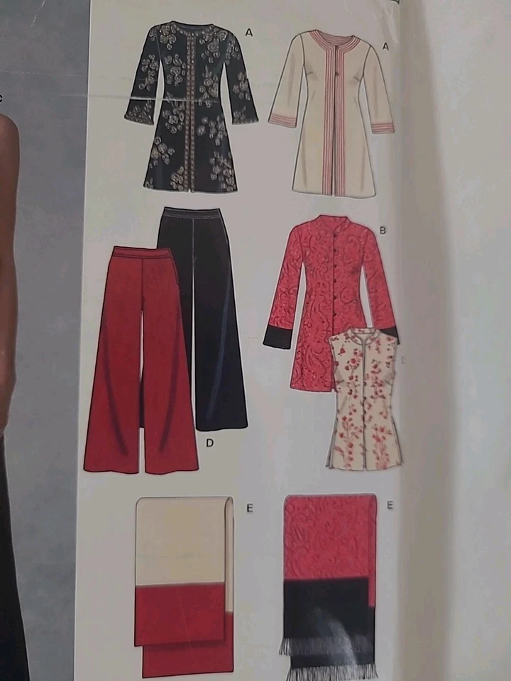 Simplicity New Look 6656 Uncut Sewing Pattern Top Pants Sash Size 10-22 - Image 2 of 4