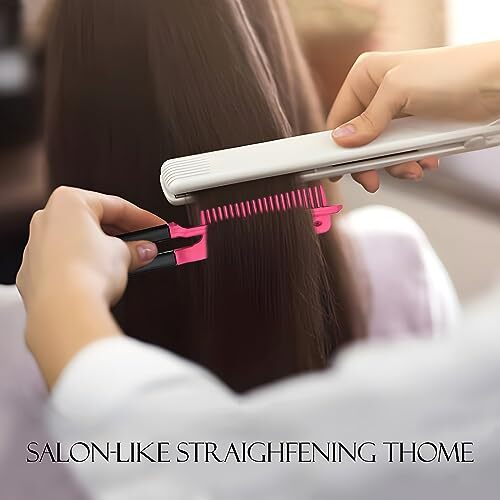 Hair Straightening Comb Set - 2-Pack Flat Iron Comb for Beautiful Tresses, Hair - Picture 9 of 12