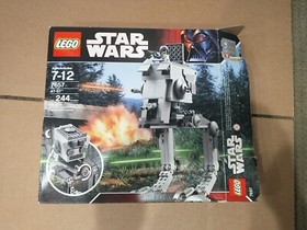 Lego 7657 Star Wars AT-ST 100% Complete w/ Minifigure, Manual & Box (Damaged)