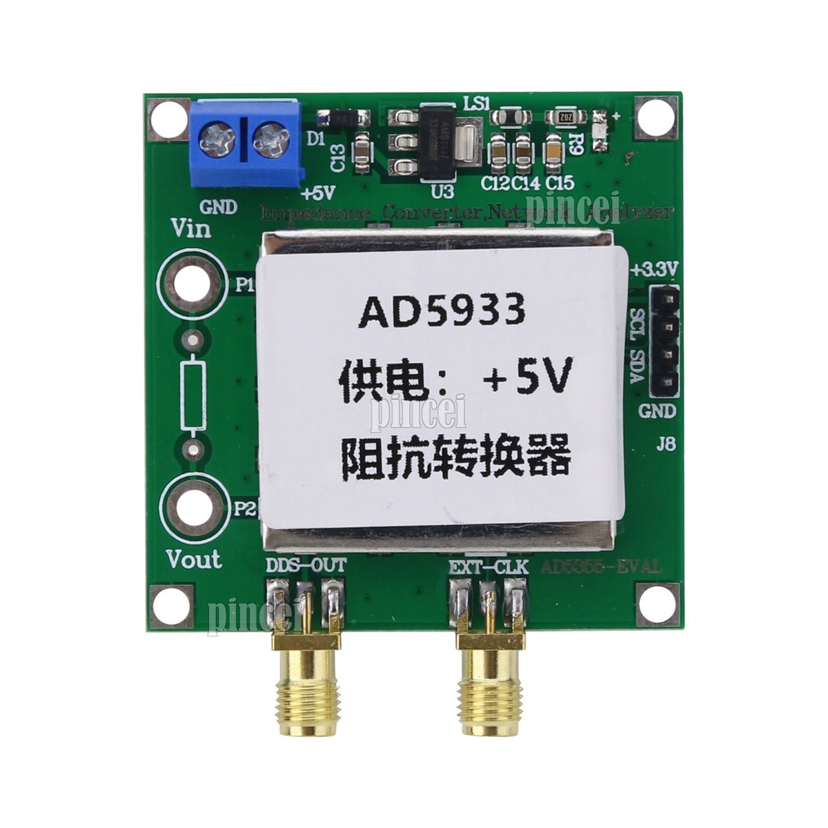 AD5933 Impedance Converter and Network Analyzer Module with 12Bit
