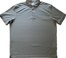 Callaway Men's Polo Golf Shirt Opti-Dri Ribbed Gray Embroidered Logo Sports XXL