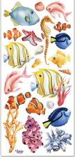 Violette Stickers Ocean Sea Life Crafts Planner Supply Scrapbook Fish Coral