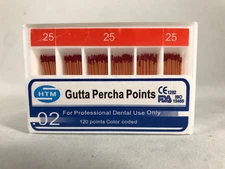 HTM Gutta Percha Points Specially Tapered All Sizes120-600 GP points