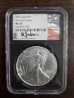 2022 Michael Gaudioso Signed  Silver Eagle $1 NGC MS70 .999 Fine 1oz. FDOI
