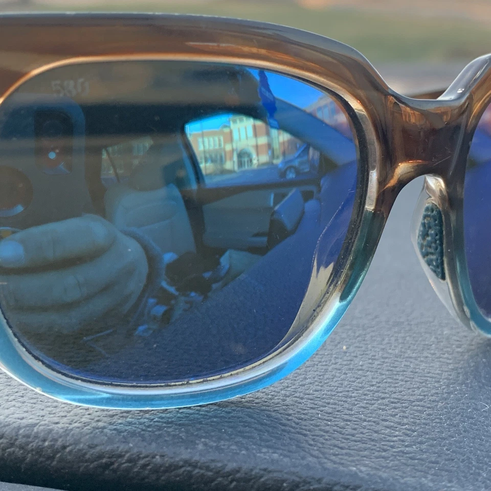 Gafas de sol Costa Del Mar marrón azul espejo polarizado solo 580 marcos. Foto 4 de 4