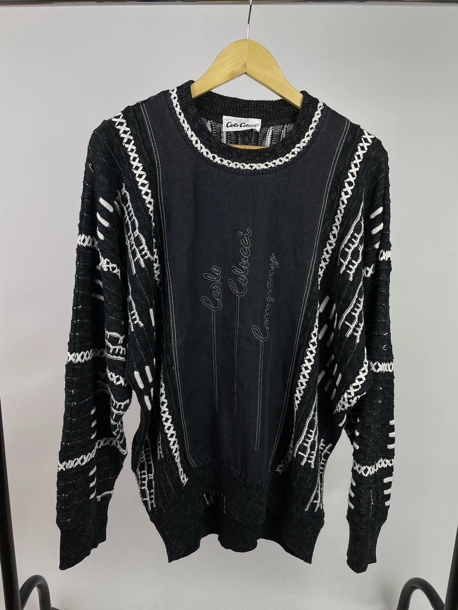 Carlo Colucci Vintage Oversized Knit Sweater size 48 Medium eBay