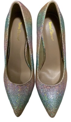 Torta Caliente Shiny Shoes Pointed Toe Size 8M Stiletto High Heels