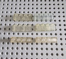 LEGO Basic Baustein Grundstein 1x4 Transparent Klar 6 Stück 3010 A102