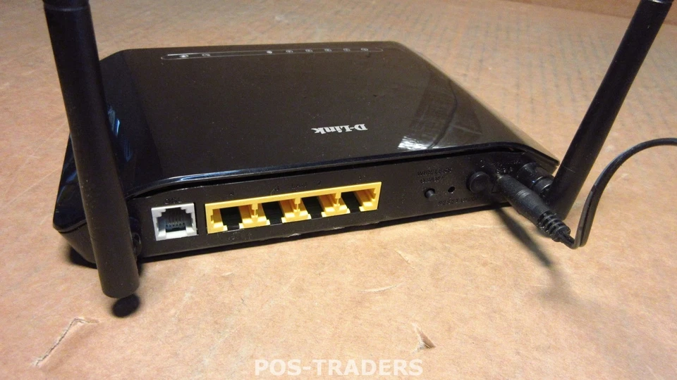 D-LINK Wireless ADSL Router DSL-2741B 4X LAN INCL PSU & ANTENNAS - Bild 2 von 3