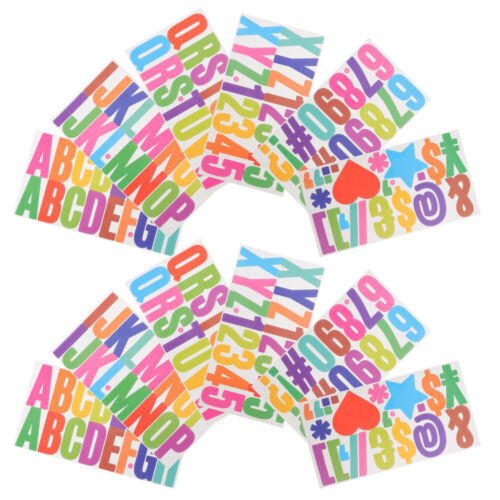 2 Sets Multi-purpose Letters Stickers Letter Alphabet Stickers Bulletin