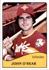1979 Albuquerque Dukes TCMA #12 John O'Rear Birmingham Alabama AL Baseball Card
