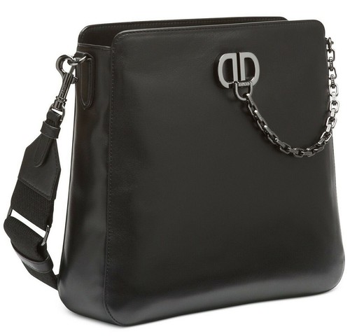 DKNY Women's Linton Leather Medium Messenger Crossbody Shoulder Bag Black $268 - 第 11/15 張圖片