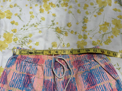 VTG 80S PATTERNED DRAWSTRING PARTY SHORTS - Picture 6 of 7