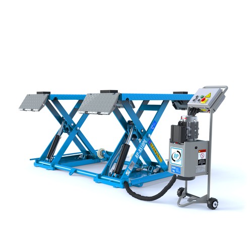 Kurzhub Scherenhebebühne Hebebühne Schere Mobil 3000Kg 230Volt Autohebebühne - Bild 6 von 7
