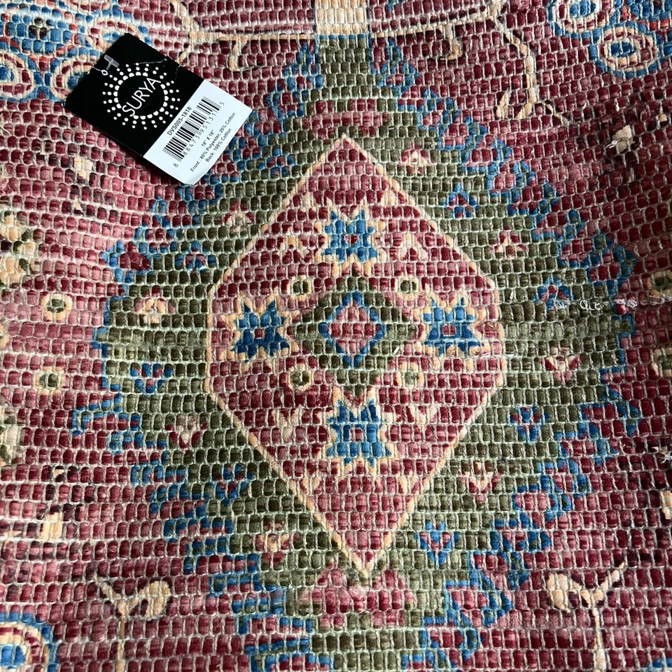 Лот из 4 - Surya DVS005-1818 18 X 18 дюймов наволочка новый с ярлыками - Изображение 3 из 4