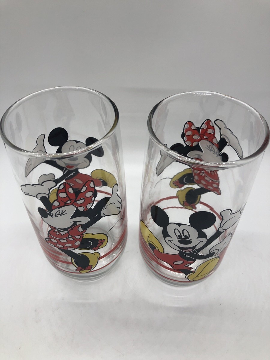 Disney - ★SALE★［ビンテージ］Anker Hocking　ミッキー&amp;ミニー柄　マグ Pair of Walt Disney Mickey Minnie Mouse Vintage Anchor