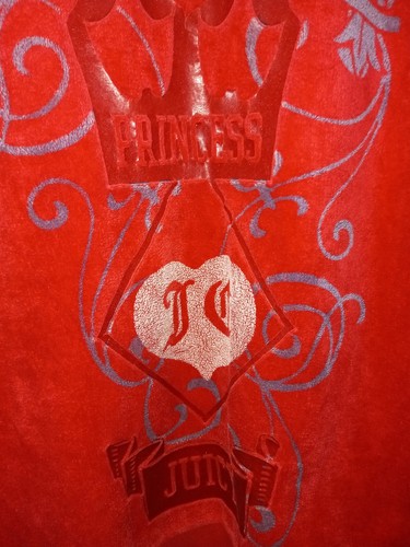 Vintage Juicy Couture TrackSuit Terry Set Red Jacket Pants Size 14 Made in Usa - Picture 12 of 23