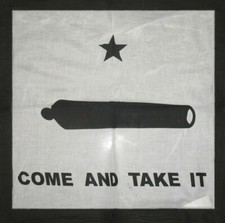 22"x22" Gonzales Gonzalez Come and Take it Texas Bandana Texas Bandanna