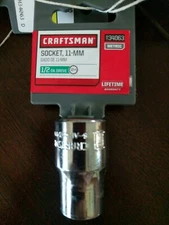 NEW Craftsman Metric Socket 11 MM, 1/2" Drive, 12 Point, #34063 free shipping