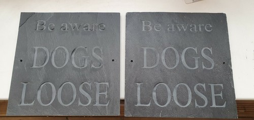 Slate House Sign 30cm x 30cm LARGE Plaque Deep Engraved Personalised & fixings - Picture 6 of 12