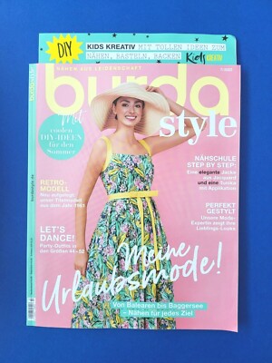 Burda Style 7/2022 mit unbenutztem Schnittmuster!!! Meine Urlaubsmode ... NEU