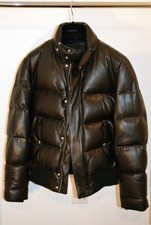 GIVENCHY Down-filled Black Leather Bomber Jacket. 2014. US: 38, EUR: 48. NWT.