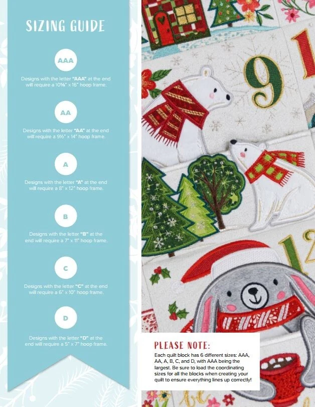 Advent Calendar Quilt - Anita Goodesign - Image 4 of 4