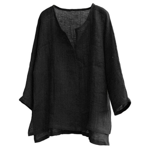 Mens Shirts Blouse Linen Cotton Baggy Kaftan Trends Shirts Casual Tops - Picture 5 of 25