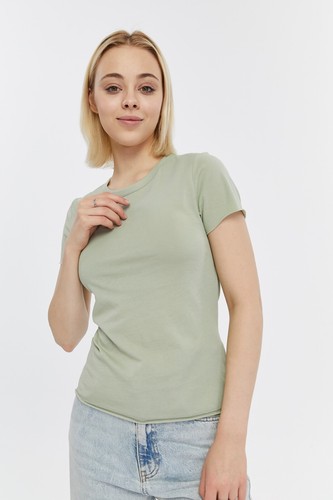 All Saints Womens Bela T Shirt Designer Crew Neck Slim Soft Cotton Tee Top New - Picture 78 of 119