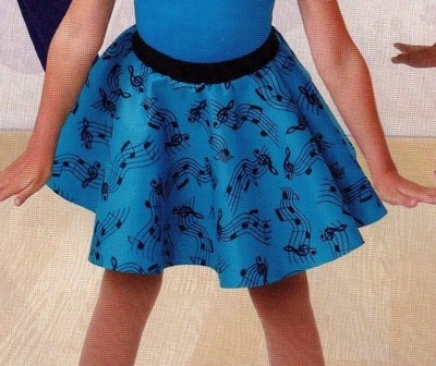 50's style felt circle skirt sockhop music notes turquoise blue