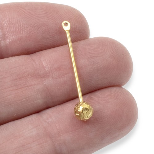 6 Gold Beadable Jewelry Bars - 1 1/8" Pendant Blanks for Interchangeable Designs - Picture 2 of 8