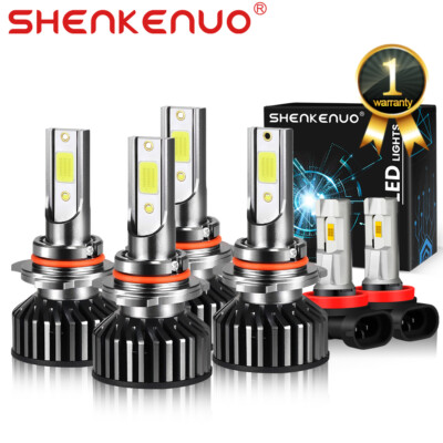 For Nissan Armada 2011-2015 6500K 6x LED Headlight High Low Beam Fog Light Bulbs