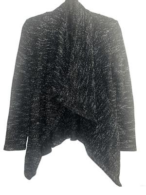 BNCI by Blanc Noir Women's Textured Tweed Drape Sz Small Jacket