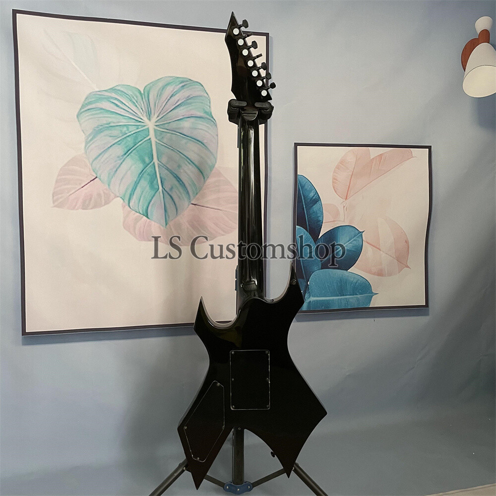 Chitarra Elettrica Modello BC Warlock Extreme, Corpo Solido Blu Trasparente, 24 Tasti