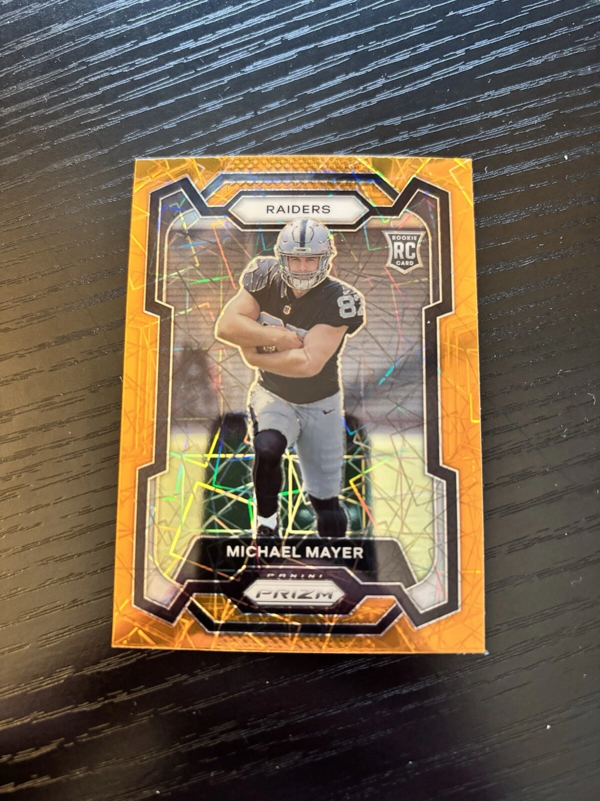 2023 Orange Lazer Prizm Michael Mayer RC #361 Las Vegas Raiders Rookie SP