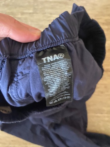 Aritzia TNA Cargo Pants Corbett Baggy Wide Leg Navy Womens S - Picture 4 of 7