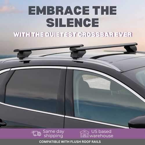 ERKUL Roof Rack Cross Bars for Audi e-tron Sportback 2020-2023 - Black - Picture 6 of 7