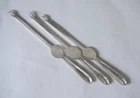 3 Antique Silver Plated Lobster Forks / Silver Overlay 19cm