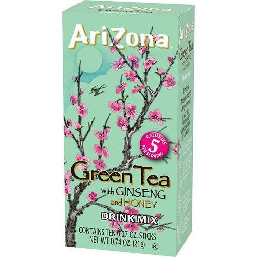 AriZona Green Tea with Ginseng and Honey Naturally Flavored Powdered Drink Mix - Picture 4 of 12