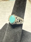 Vintage Turquoise Sterling Silver 925 Ring Sz 6