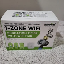 RAINPOINT WiFi Water Timer, Brass Inlet Smart Hose Faucet App Control Bluetooth 